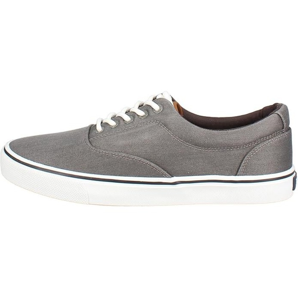 IZOD Rangley Mens Gray Canvas Memory Foam Lace Up Fashion Sneakers SZ 8 New Box